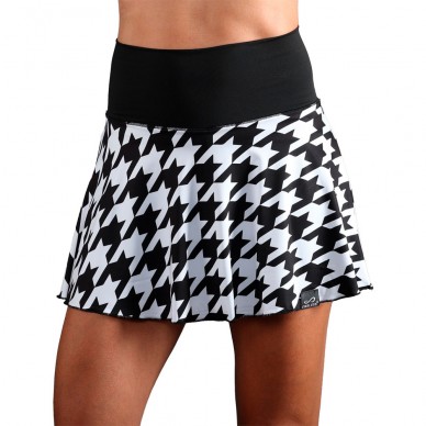 Falda Endless Lux II houndstooth negra