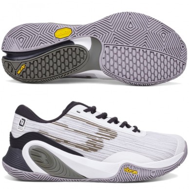 Zapatillas Bullpadel Hack Vibram 25V white 2025