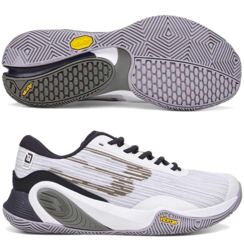Zapatillas Bullpadel Hack Vibram 25V white 2025