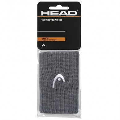 Muñequeras Head 5" gris oscuro