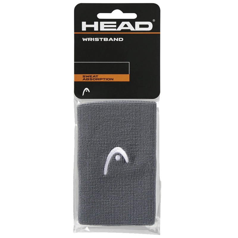 Muñequeras Head 5" gris oscuro