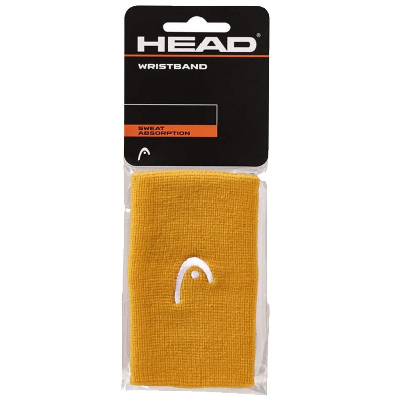 Muñequeras Head 5" amarillas