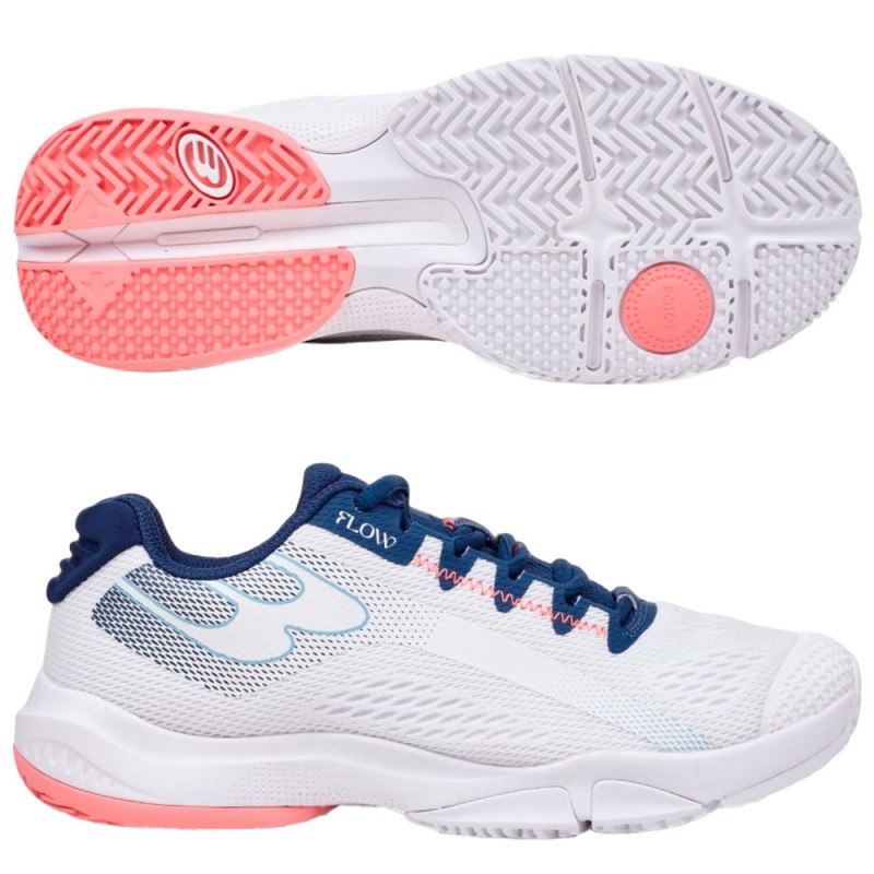 Zapatillas Bullpadel Flow 25V white 2025 Zapatillas Bullpadel Flow 25V white 2025