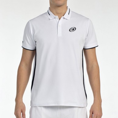 Polo Bullpadel Leiro blanco negro