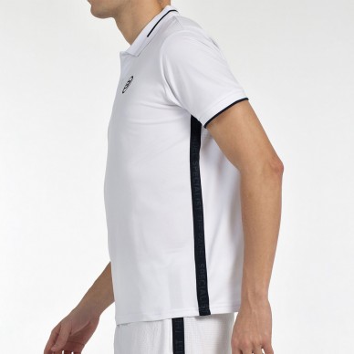 Polo Bullpadel Leiro blanco negro