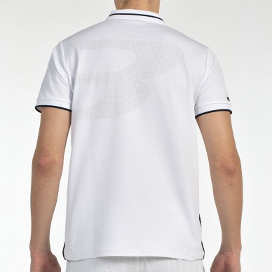 Polo Bullpadel Leiro blanco negro