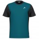 Camiseta Head Slice azul teal