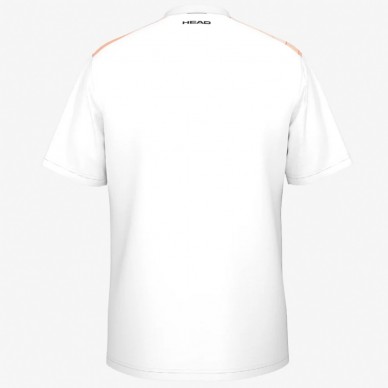 Camiseta Head Topspin blanca naranja