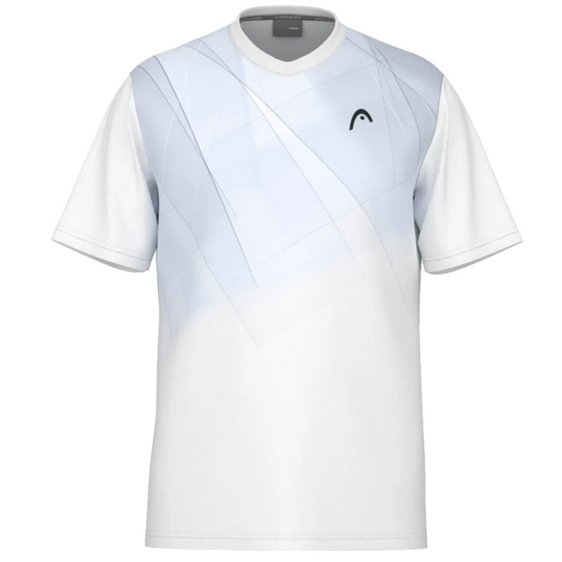 Camiseta Head Topspin azul blanca