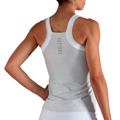 Camiseta Endless Zephyr blanca silver