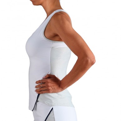 Camiseta Endless Zephyr blanca silver