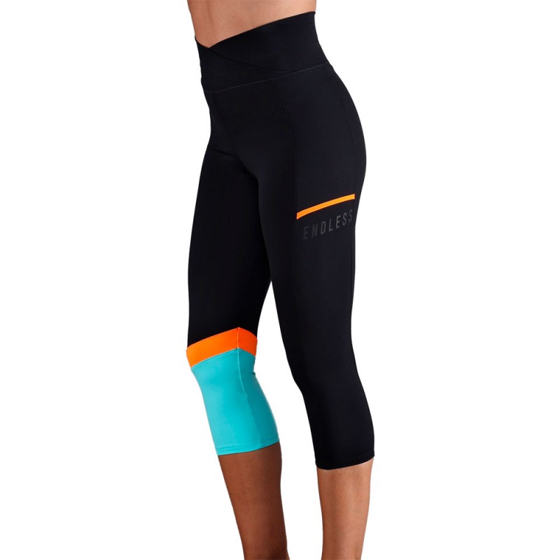 Mallas Endless Line Pocket HW negro azul Mallas Endless Line Pocket HW negro azul
