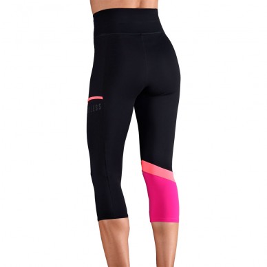 Mallas Endless Line Pocket HW negro rosa