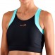 Camiseta Endless Top Crop negra azul
