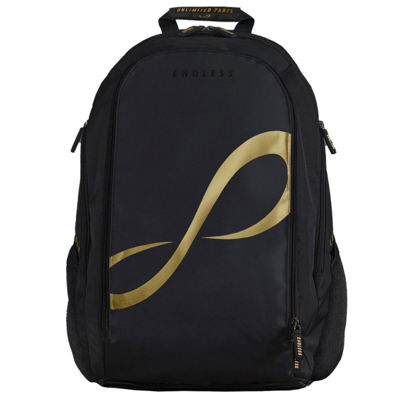 Mochila Endless Icon negra dorada 2025 Mochila Endless Icon negra dorada 2025