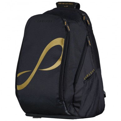 Mochila Endless Icon negra dorada 2025