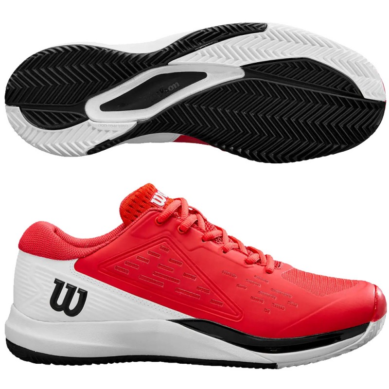 Zapatillas Wilson Rush Pro Ace Clay red white 2025 Zapatillas Wilson Rush Pro Ace Clay red white 2025