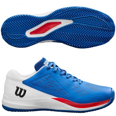 Zapatillas Wilson Rush Pro Ace Clay blue white 2025