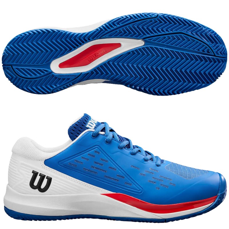Zapatillas Wilson Rush Pro Ace Clay blue white 2025 Zapatillas Wilson Rush Pro Ace Clay blue white 2025