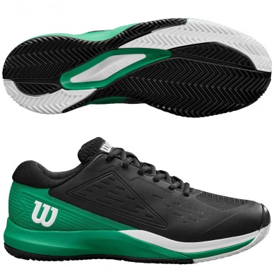 Zapatillas Wilson Rush Pro Ace Clay black bosphorus 2025