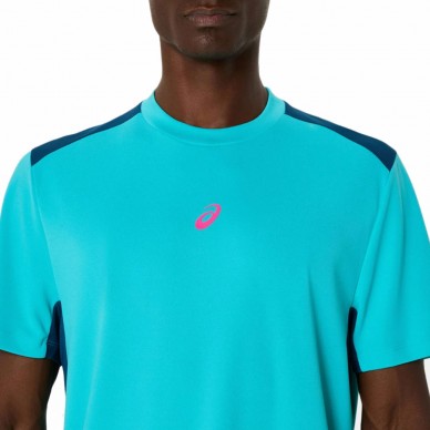 Camiseta Asics Court SS Top azul electrico