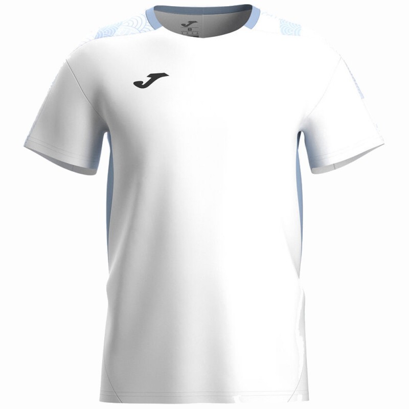 Camiseta Joma Challenge blanca azul Camiseta Joma Challenge blanca azul