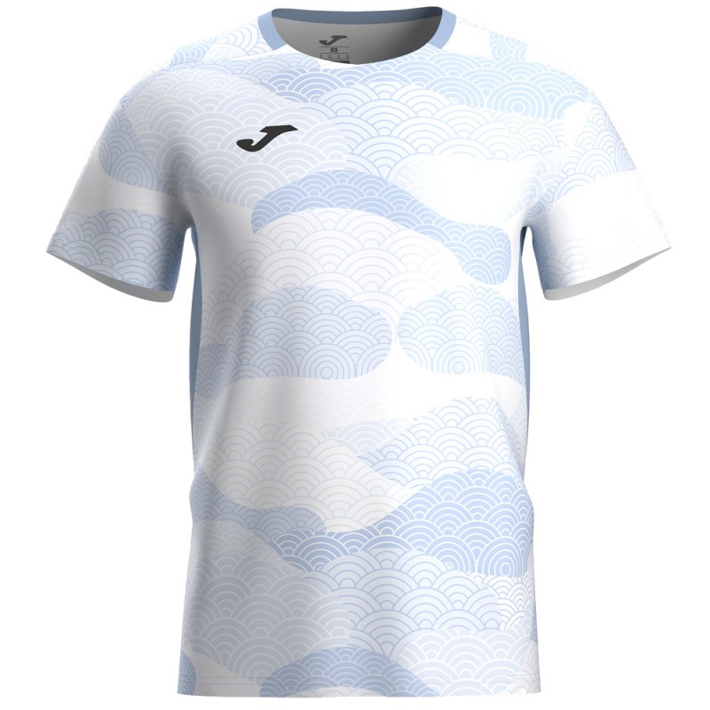Camiseta Joma Challenge print azul blanca