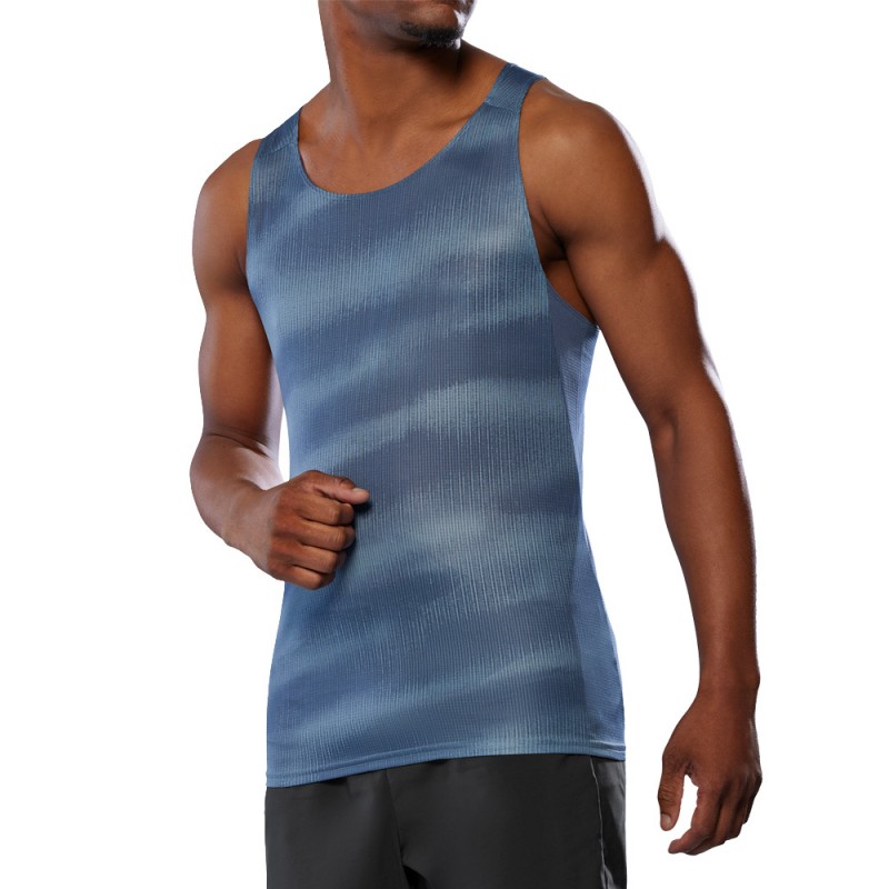 Camiseta Mizuno Dryaeroflow Graphic Tank azul