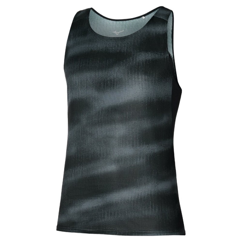 Camiseta Mizuno Dryaeroflow Graphic Tank negra