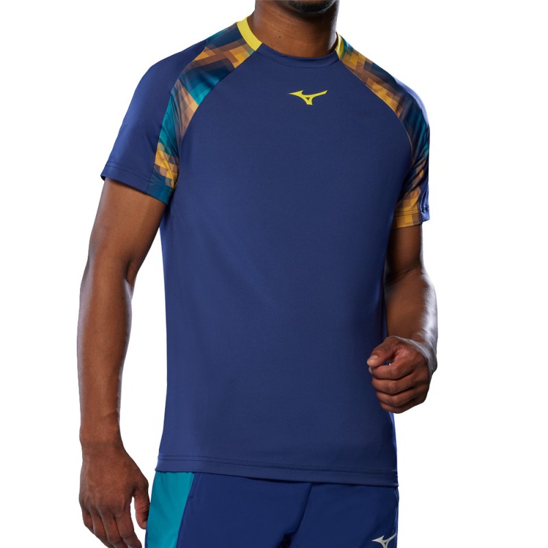 Camiseta Mizuno Tennis Shadow TEE azul