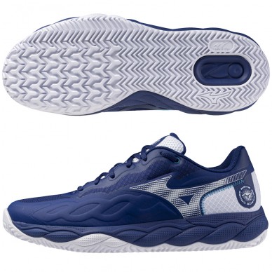 Zapatillas Mizuno Wave Enforce Court CC bellwether blue white 2025
