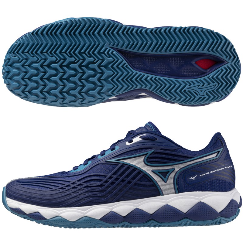 Zapatillas Mizuno Wave Enforce Tour 2 CC bellwether blue white 2025 Zapatillas Mizuno Wave Enforce Tour 2 CC bellwether blue white 2025