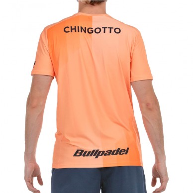 Camiseta Bullpadel Chingotto 25V naranja