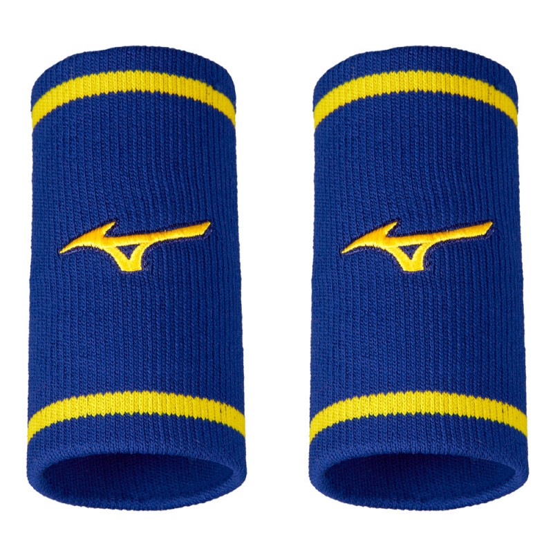 Muñequeras Mizuno Long W/Line azules