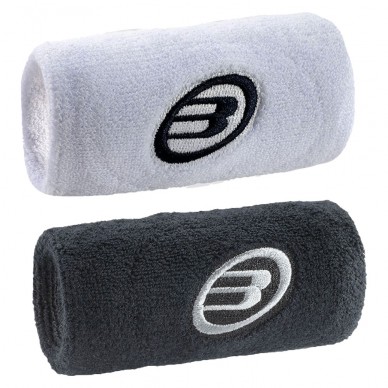Muñequeras Bullpadel BPMU254 blanca negra