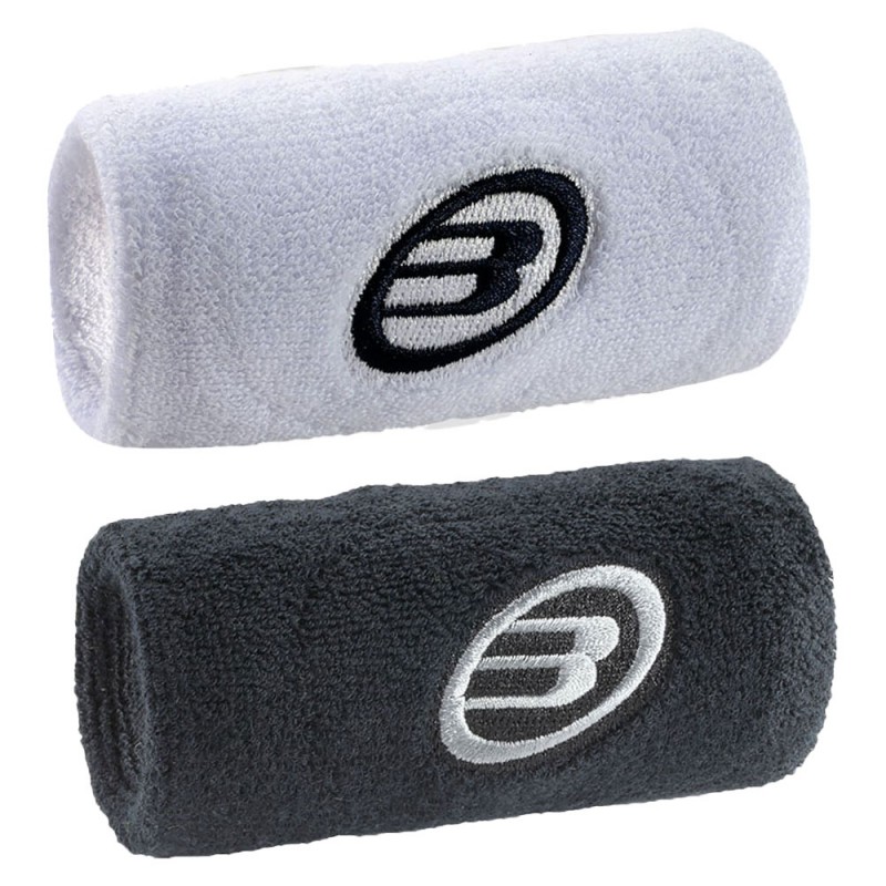 Muñequeras Bullpadel BPMU254 blanca negra