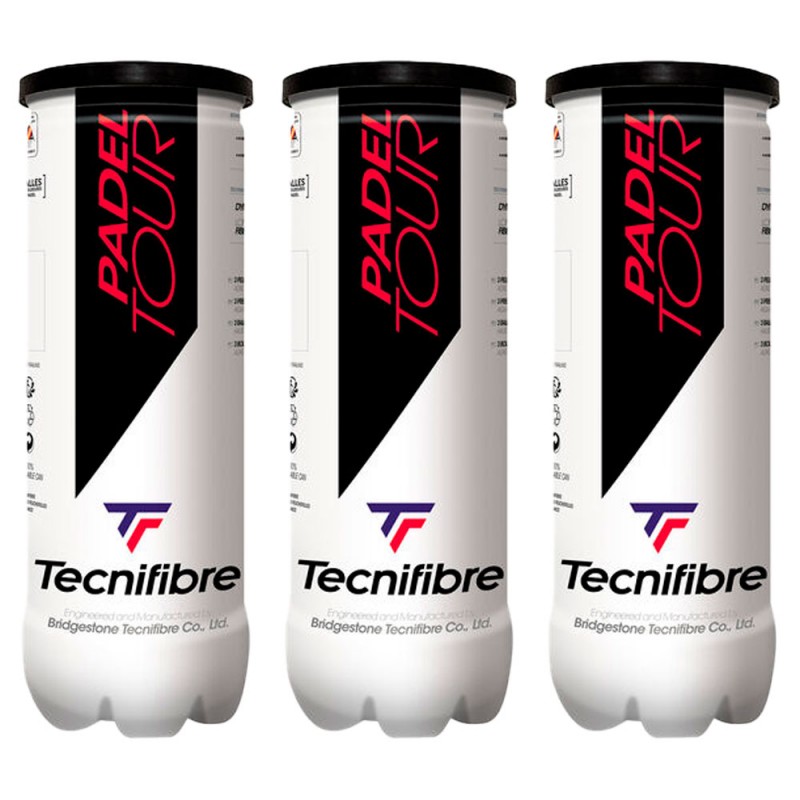 Pack 3 botes pelotas Tecnifibre Padel Tour