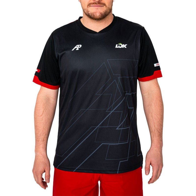 Camiseta Lok Pikes A1Padel negra Camiseta Lok Pikes A1Padel negra