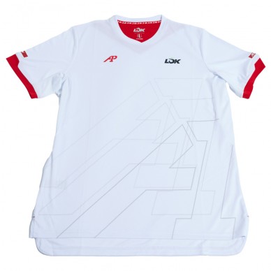 Camiseta Lok Pikes A1Padel blanca