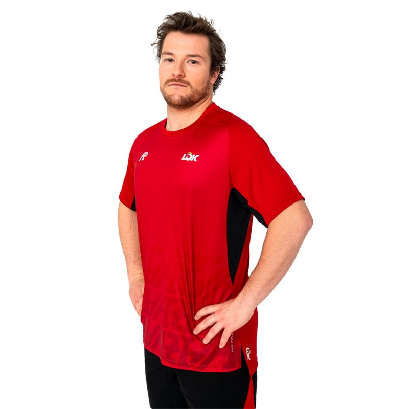 Camiseta Lok Hood A1Padel roja Camiseta Lok Hood A1Padel roja