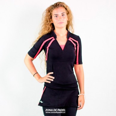 Camiseta tres cuartos Negra CL634-100405