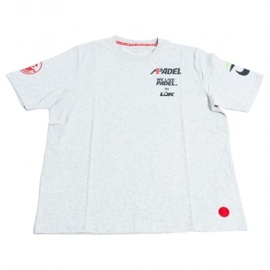 Camiseta Lok Bridger A1Padel gris claro