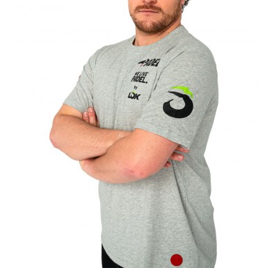 Camiseta Lok Bridger A1Padel gris claro