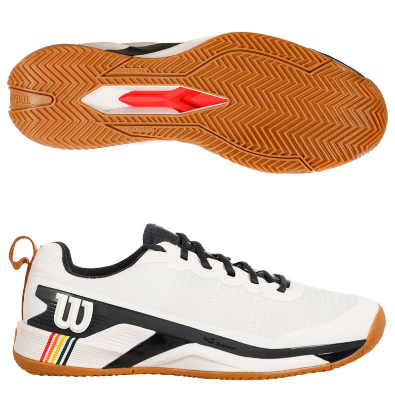 Zapatillas Wilson Rush Pro 4.5 Clay blancas 2025 Zapatillas Wilson Rush Pro 4.5 Clay blancas 2025