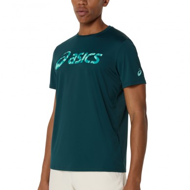 Camiseta Asics Match Seasonal Graphic TEE verde