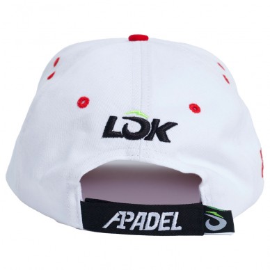 Gorra Lok Ventrer A1Padel blanca