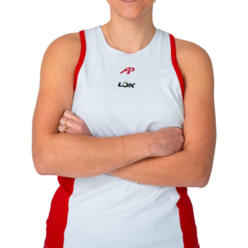 Camiseta Lok Elk A1Padel blanca roja Camiseta Lok Elk A1Padel blanca roja
