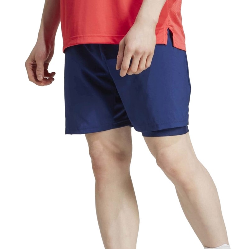 Short Adidas Club 2IN1 azul marino