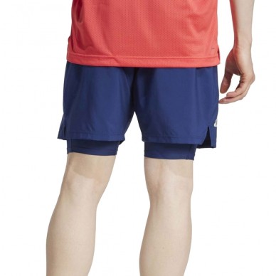 Short Adidas Club 2IN1 azul marino