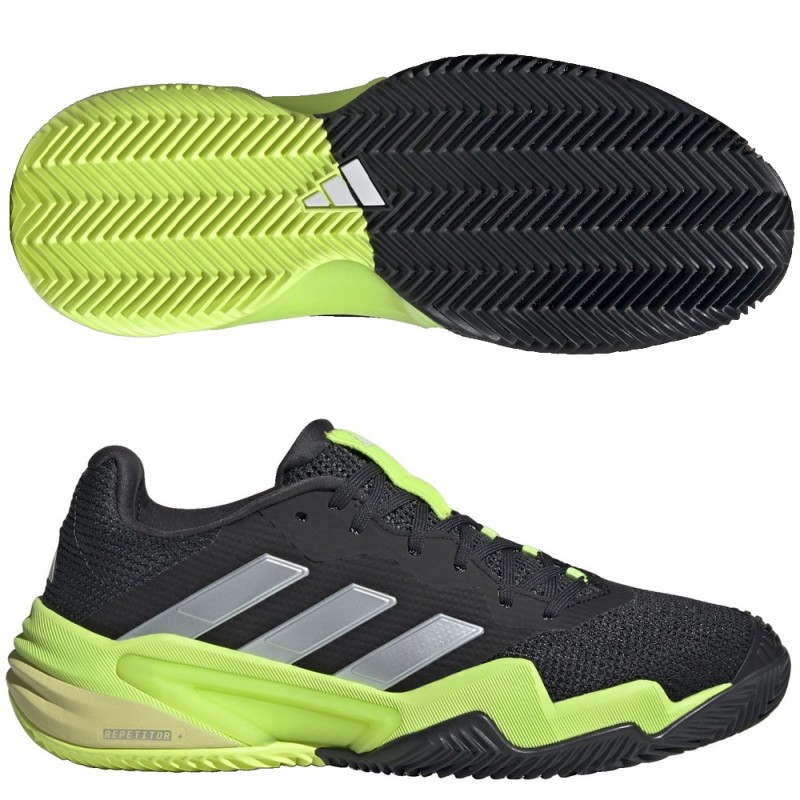 Zapatillas Adidas Barricade M Clay black lucid lemon 2025